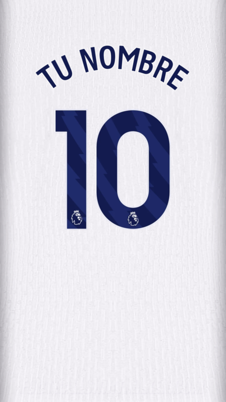 Camiseta Tottenham Hotspur 2024/2025 número 10 tu nombre