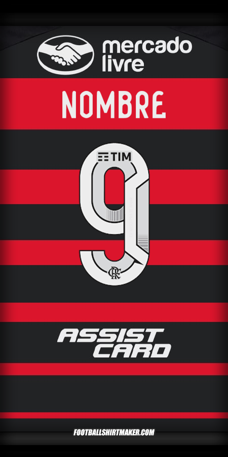 Camiseta Flamengo 2024 -  nombre - 9