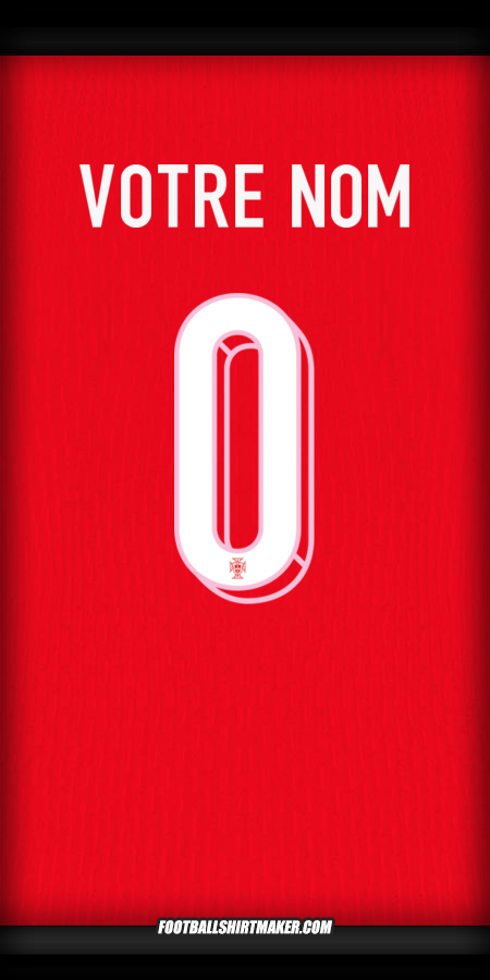 Maillot Portugal 2024 -  votre nom - 0