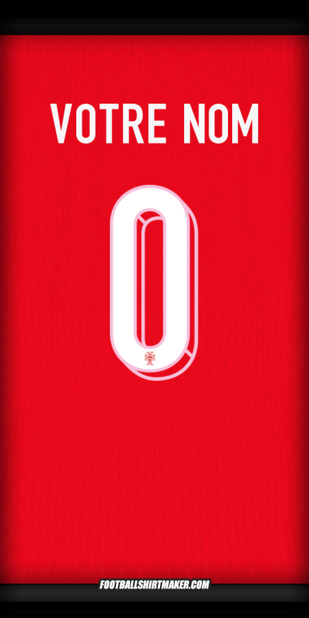 Maillot Portugal 2024 -  votre nom - 0