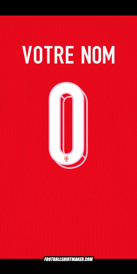 Maillot Portugal 2024 -  votre nom - 0