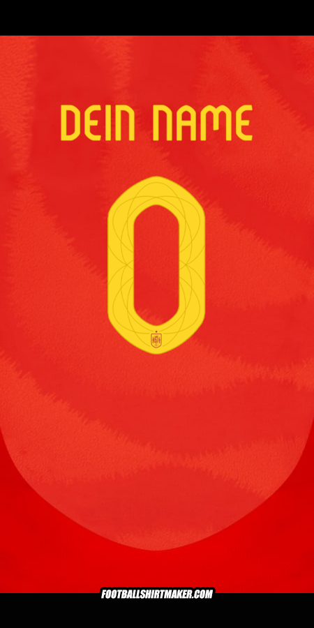 Trikot Spanien 2024 -  dein name - 0