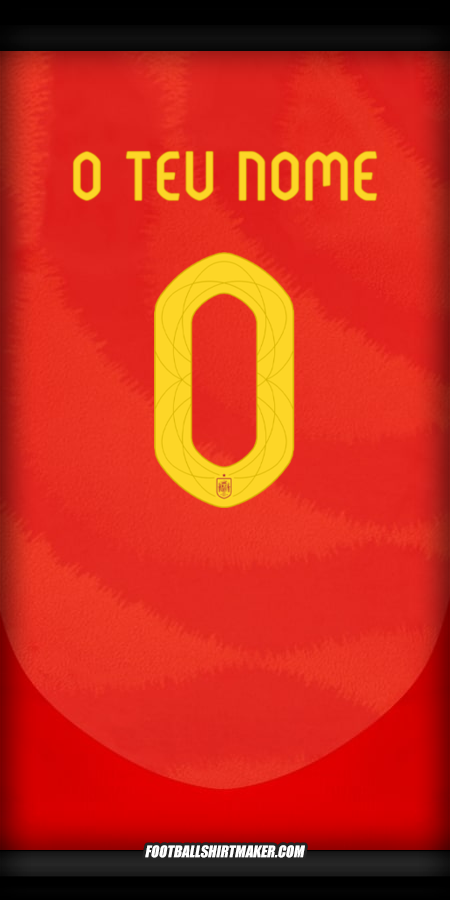Camisola Espanha 2024 -  o teu nome - 0