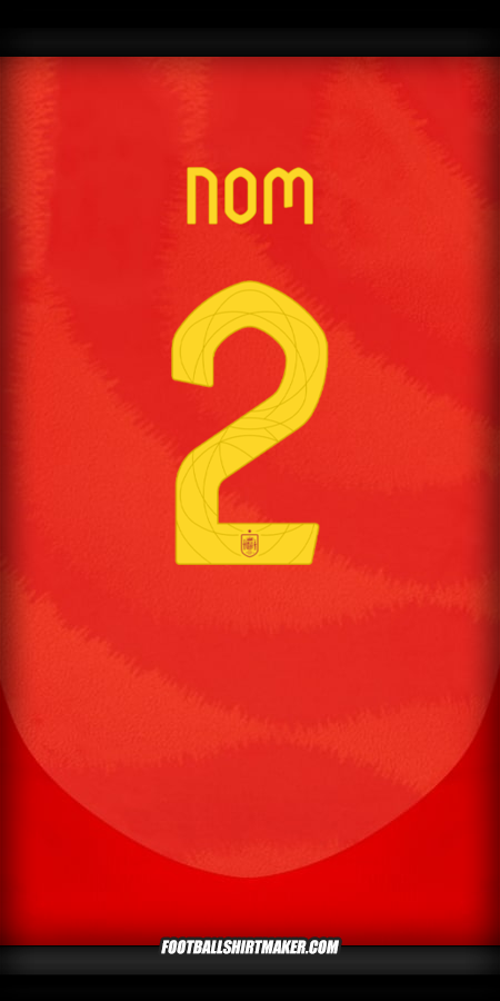 Maillot Espagne 2024 -  nom - 2