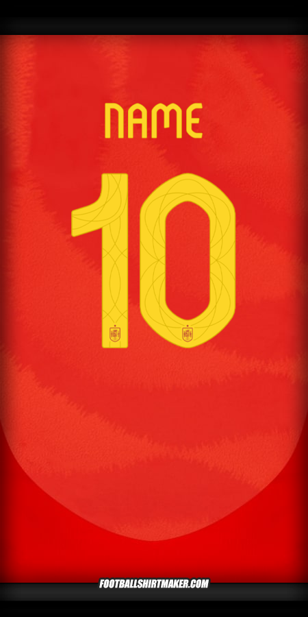 Shirt Spain 2024 -  name - 10