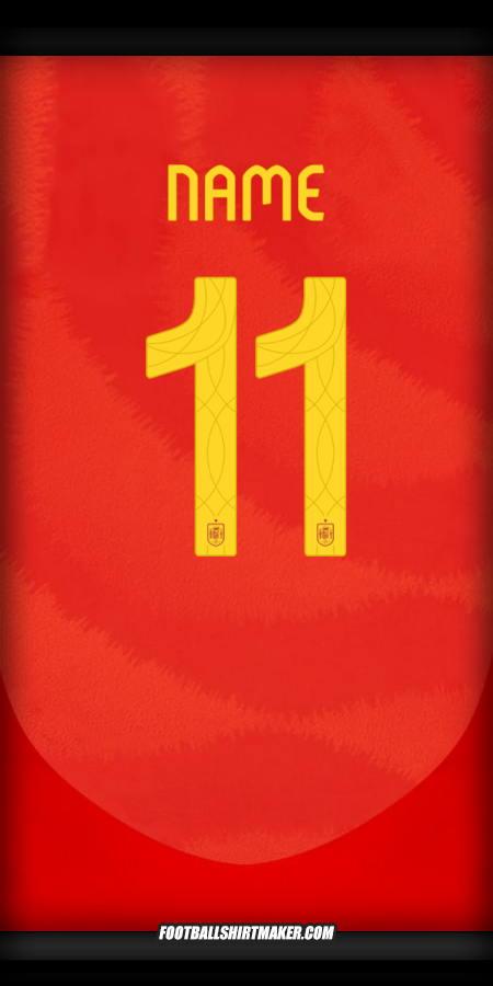Shirt Spain 2024 -  name - 11
