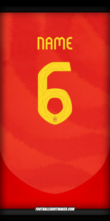 Shirt Spain 2024 -  name - 6