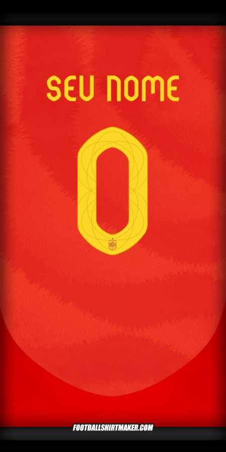 Camisa Espanha 2024 -  seu nome - 0