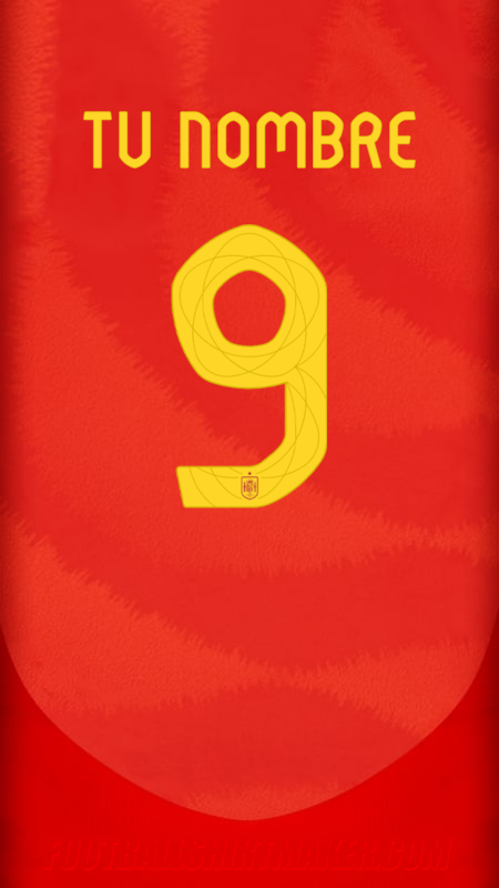 Camiseta España 2024 número 9 tu nombre