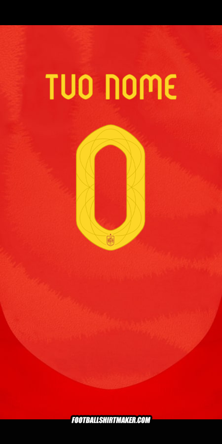 Maglia Spagna 2024 -  tuo nome - 0