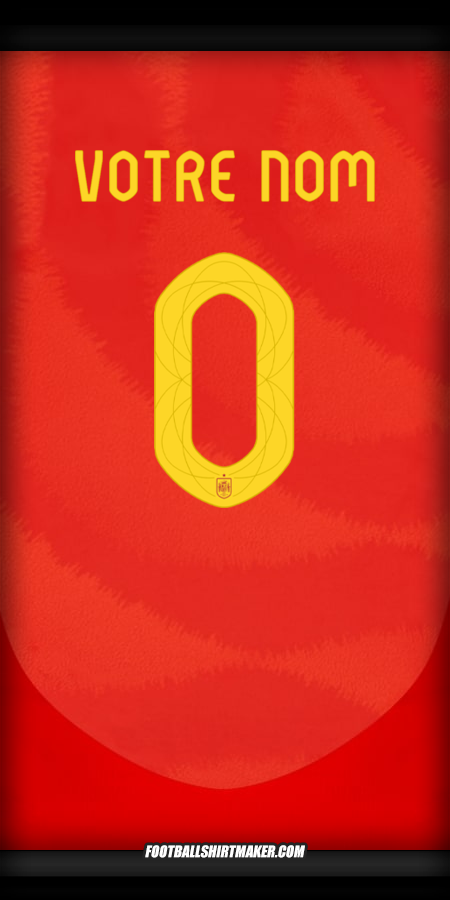 Maillot Espagne 2024 -  votre nom - 0