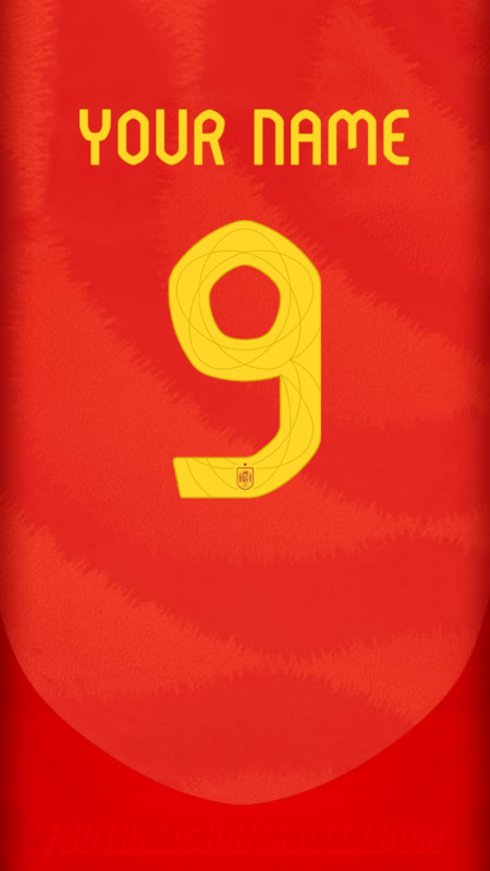 Spain 2024 jersey number 9 your name