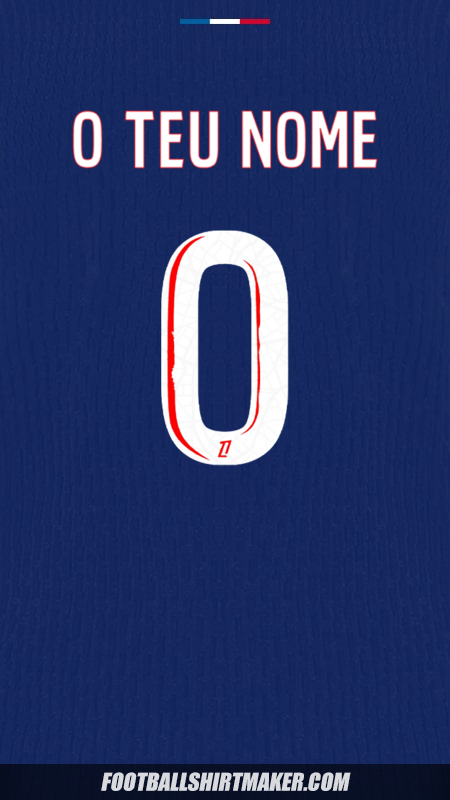 Camisola Paris Saint Germain 2024/2025 -  o teu nome - 0