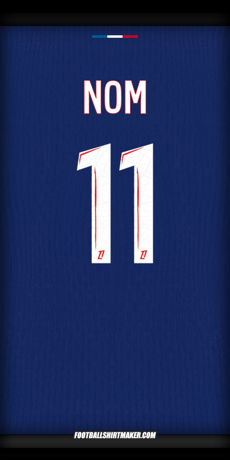 Maillot Paris Saint Germain 2024/2025 -  nom - 11