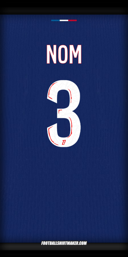 Maillot Paris Saint Germain 2024/2025 -  nom - 3