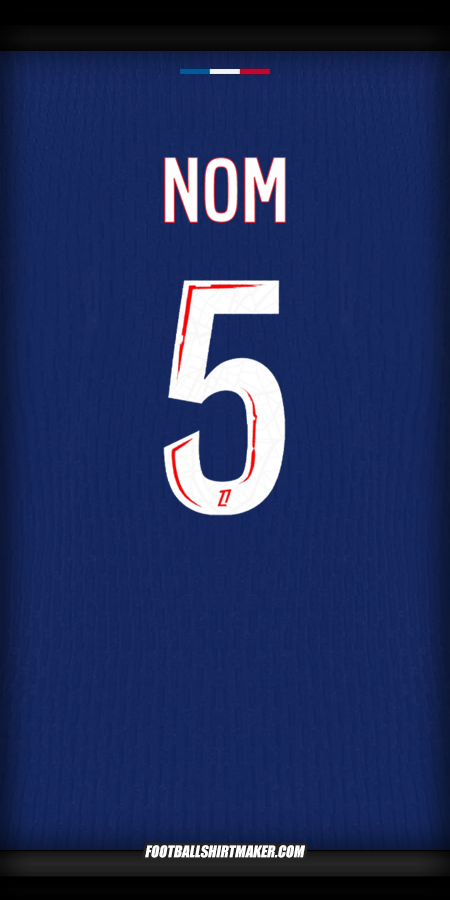 Maillot Paris Saint Germain 2024/2025 -  nom - 5