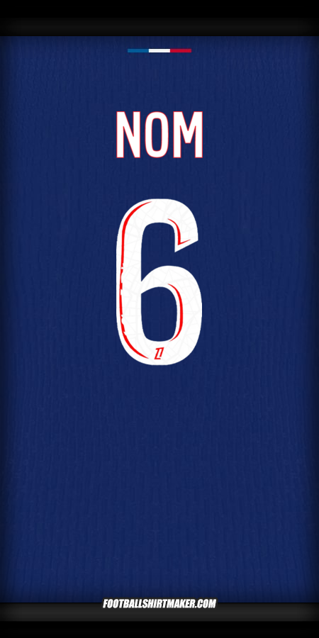 Maillot Paris Saint Germain 2024/2025 -  nom - 6