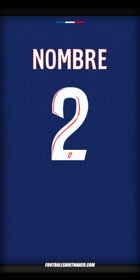 Jersey Paris Saint Germain 2024/2025 -  nombre - 2