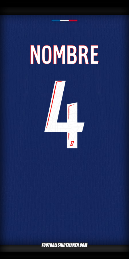 Jersey Paris Saint Germain 2024/2025 -  nombre - 4