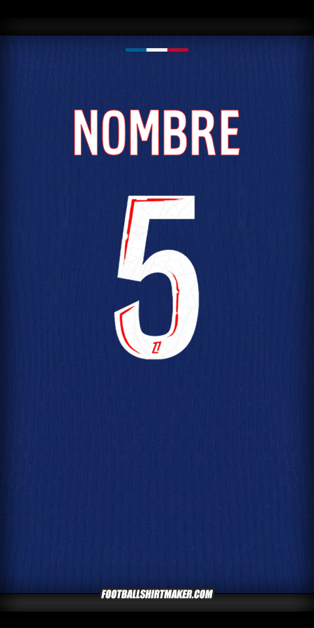 Jersey Paris Saint Germain 2024/2025 -  nombre - 5
