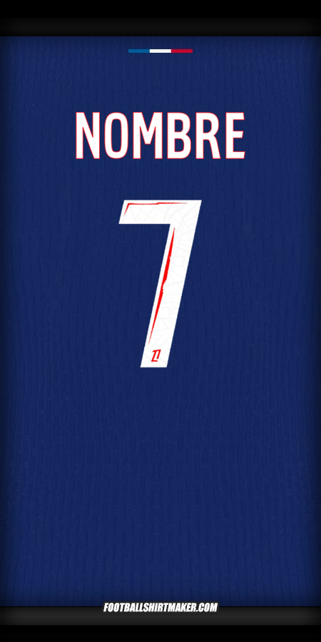 Jersey Paris Saint Germain 2024/2025 -  nombre - 7