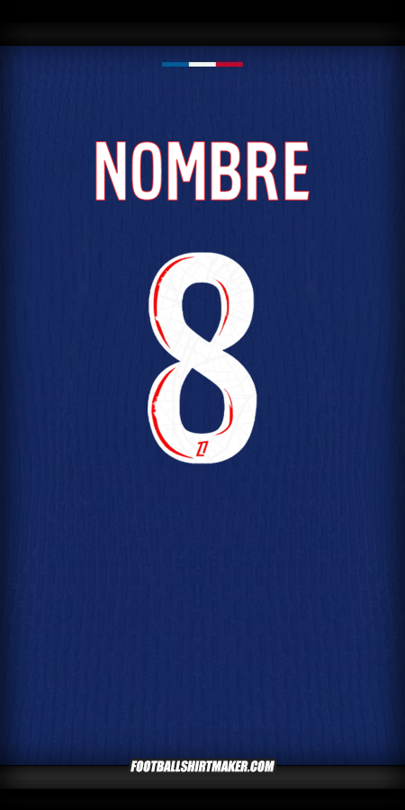Jersey Paris Saint Germain 2024/2025 -  nombre - 8