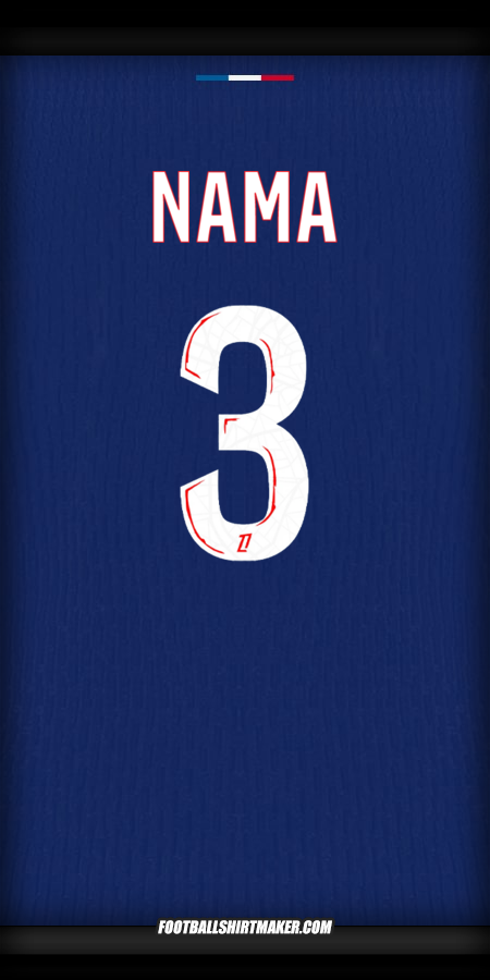 Jersey Paris Saint Germain 2024/2025 -  nama - 3