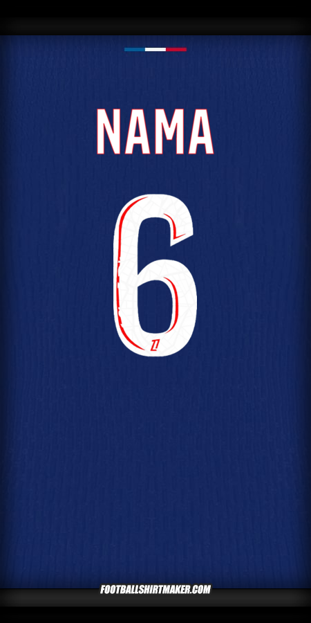 Jersey Paris Saint Germain 2024/2025 -  nama - 6