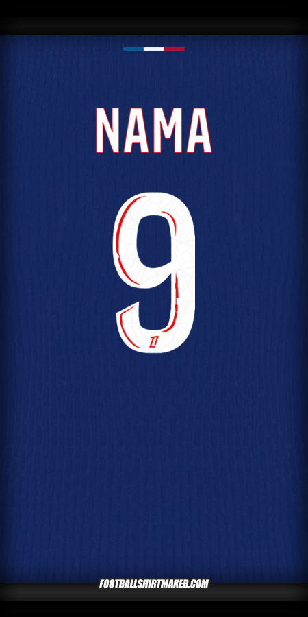 Jersey Paris Saint Germain 2024/2025 -  nama - 9