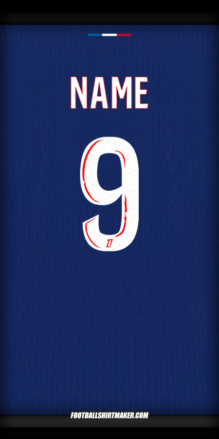Jersey Paris Saint Germain 2024/2025 -  name - 9