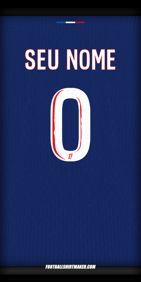 Camisa Paris Saint Germain 2024/2025 -  seu nome - 0