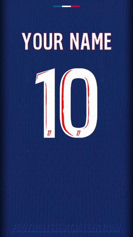 Paris Saint Germain 2024/2025 jersey number 10 your name