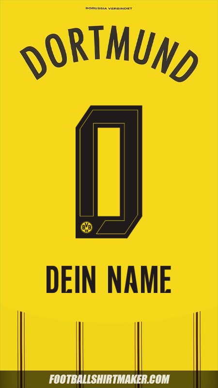 Trikot Borussia Dortmund 2024/2025 -  dein name - 0