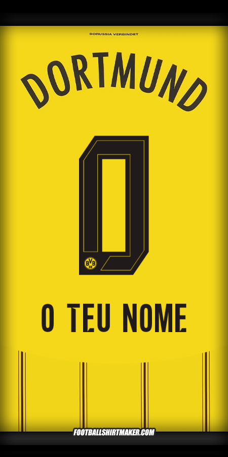 Camisola Borussia Dortmund 2024/2025 -  o teu nome - 0