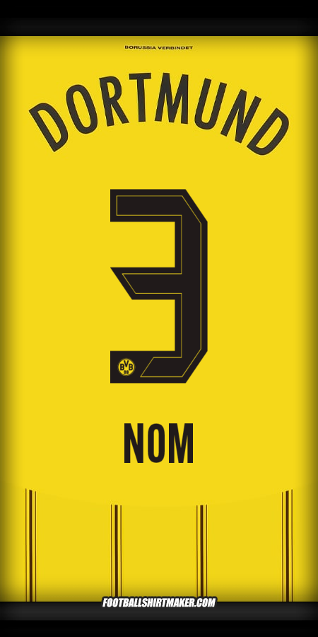 Maillot Borussia Dortmund 2024/2025 -  nom - 3
