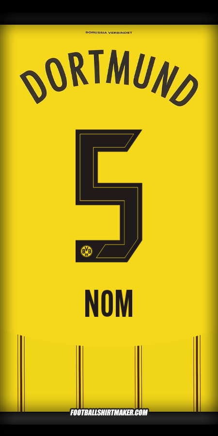 Maillot Borussia Dortmund 2024/2025 -  nom - 5