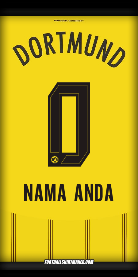Jersey Borussia Dortmund 2024/2025 -  nama anda - 0