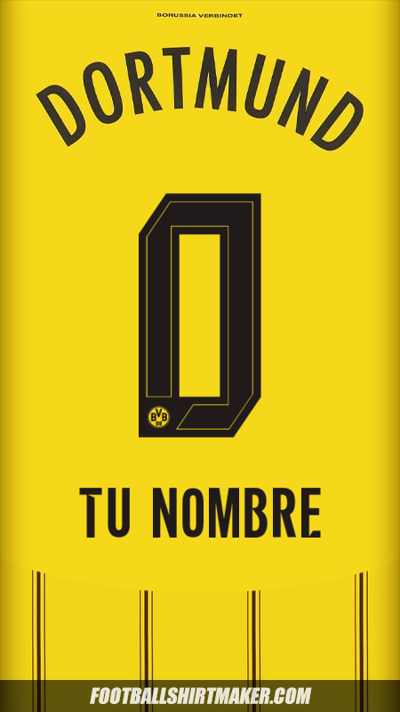 Jersey Borussia Dortmund 2024/2025 número 0 tu nombre