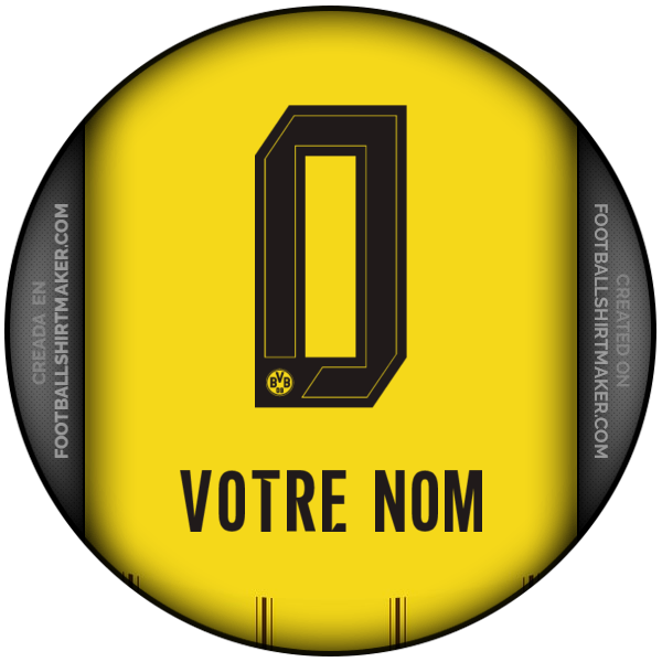Maillot Borussia Dortmund 2024/2025 -  votre nom - 0
