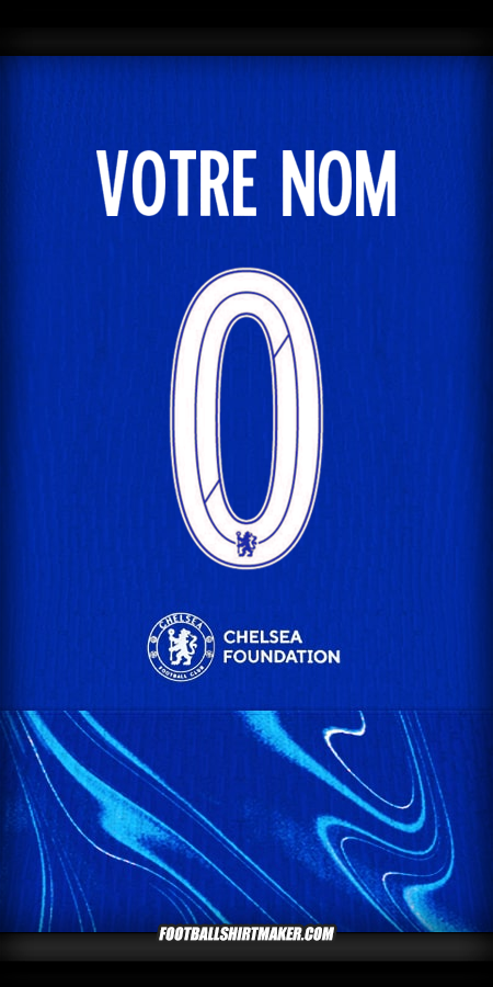 Maillot Chelsea Cup 2024/2025 -  votre nom - 0