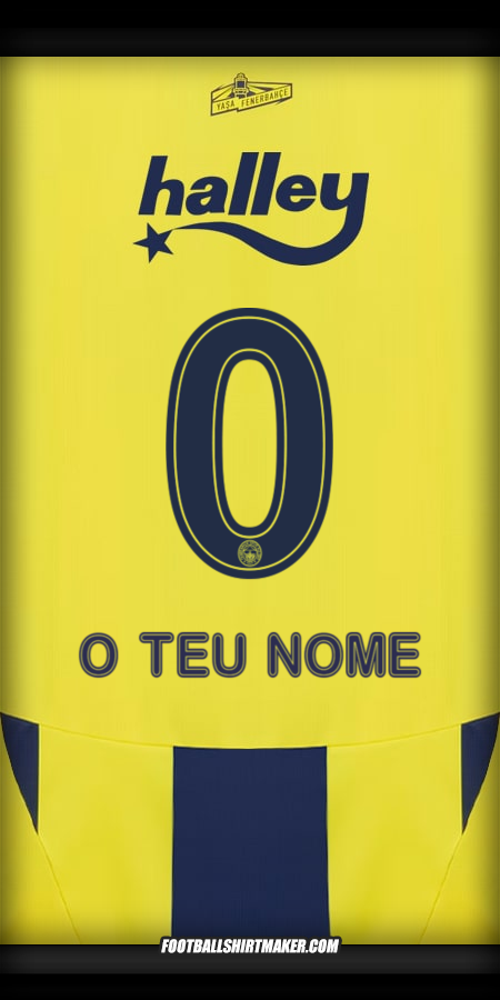 Camisola Fenerbahce SK 2024/2025 -  o teu nome - 0