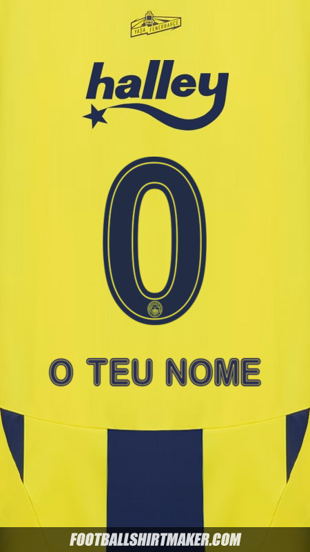 Camisola Fenerbahce SK 2024/2025 -  o teu nome - 0