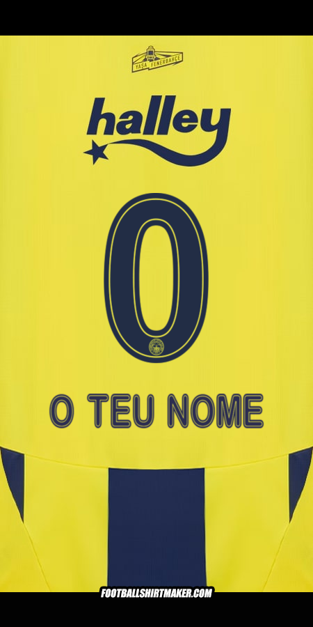 Camisola Fenerbahce SK 2024/2025 -  o teu nome - 0