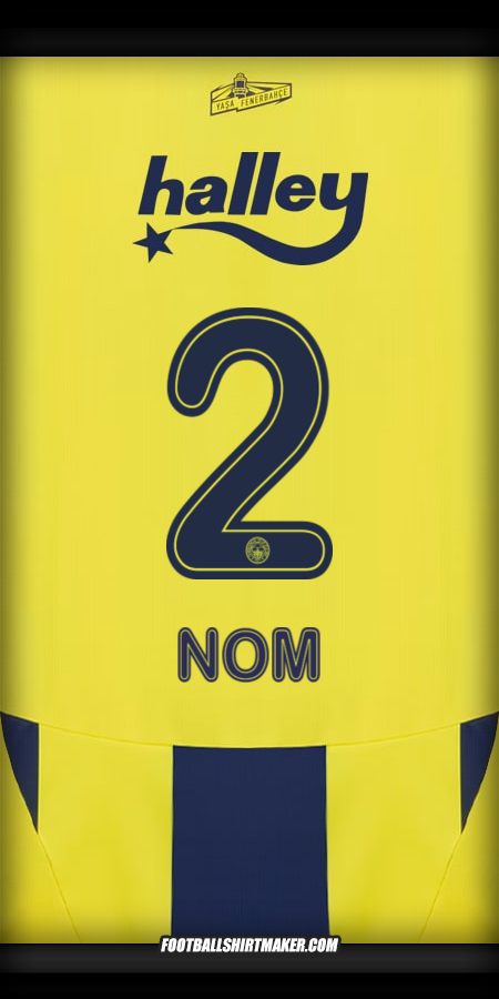 Maillot Fenerbahce SK 2024/2025 -  nom - 2