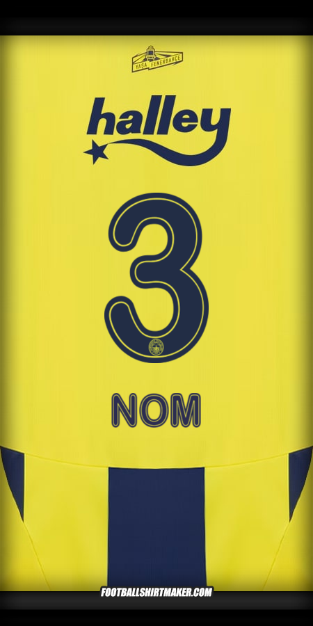 Maillot Fenerbahce SK 2024/2025 -  nom - 3