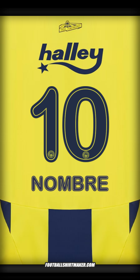 Jersey Fenerbahce SK 2024/2025 -  nombre - 10