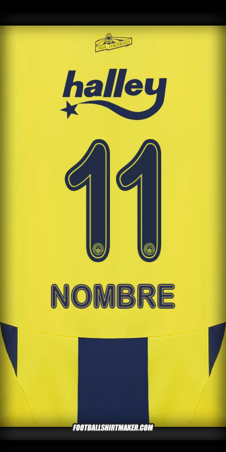 Jersey Fenerbahce SK 2024/2025 -  nombre - 11