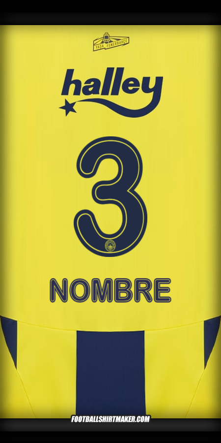 Camiseta Fenerbahce SK 2024/2025 -  nombre - 3
