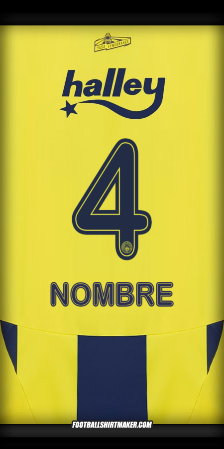 Camiseta Fenerbahce SK 2024/2025 -  nombre - 4