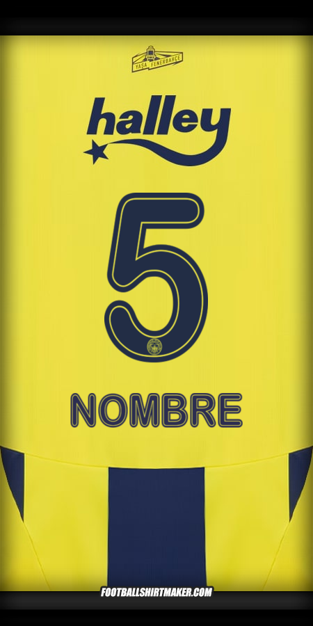 Jersey Fenerbahce SK 2024/2025 -  nombre - 5